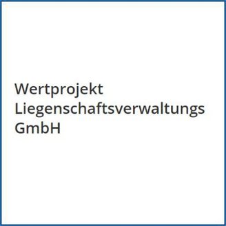 Der Text auf dem Bild zeigt den Namen einer Immobilienverwaltungsgesellschaft in klarer Schrift.
