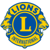 Das Logo der Lions International zeigt einen großen, gelben Buchstaben 'L' umgeben von zwei stilisierten Löwenköpfen.