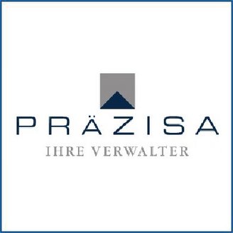 Das Logo von PRÄZISA zeigt den Schriftzug in eleganter Schriftart, ergänzt durch ein grafisches Symbol.